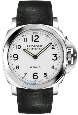 Buy this new Panerai Luminor Base 8 Days 44mm pam00561 mens watch for the discount price of £5,795.00. UK Retailer.